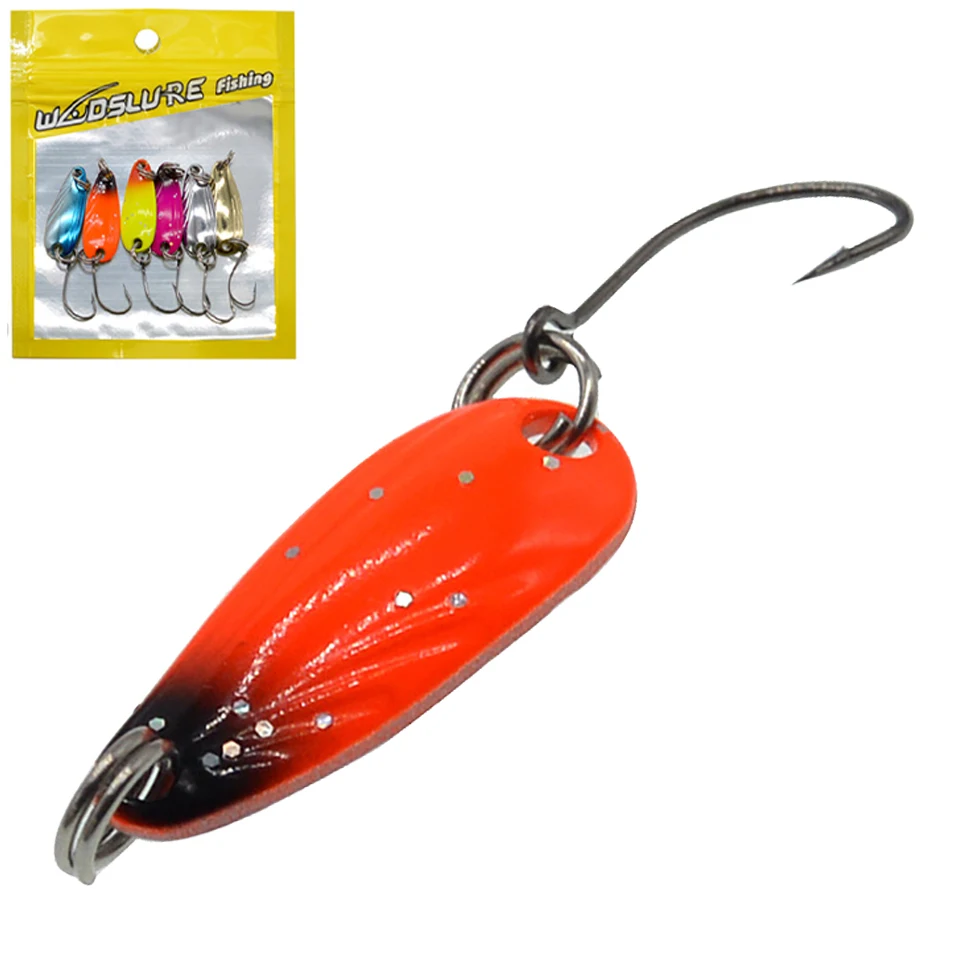 

6 Piece Outdoor Reservoir Fishing Lure Metal Sequined Bait Weight 2.5G Length 28MM Sinking Diving Bait Artificial Hard Bait