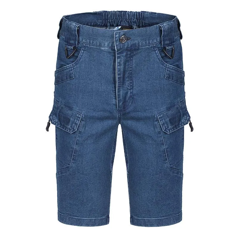 Шорты карго KIOVNO мужские джинсовые уличные штаны в стиле милитари с несколькими