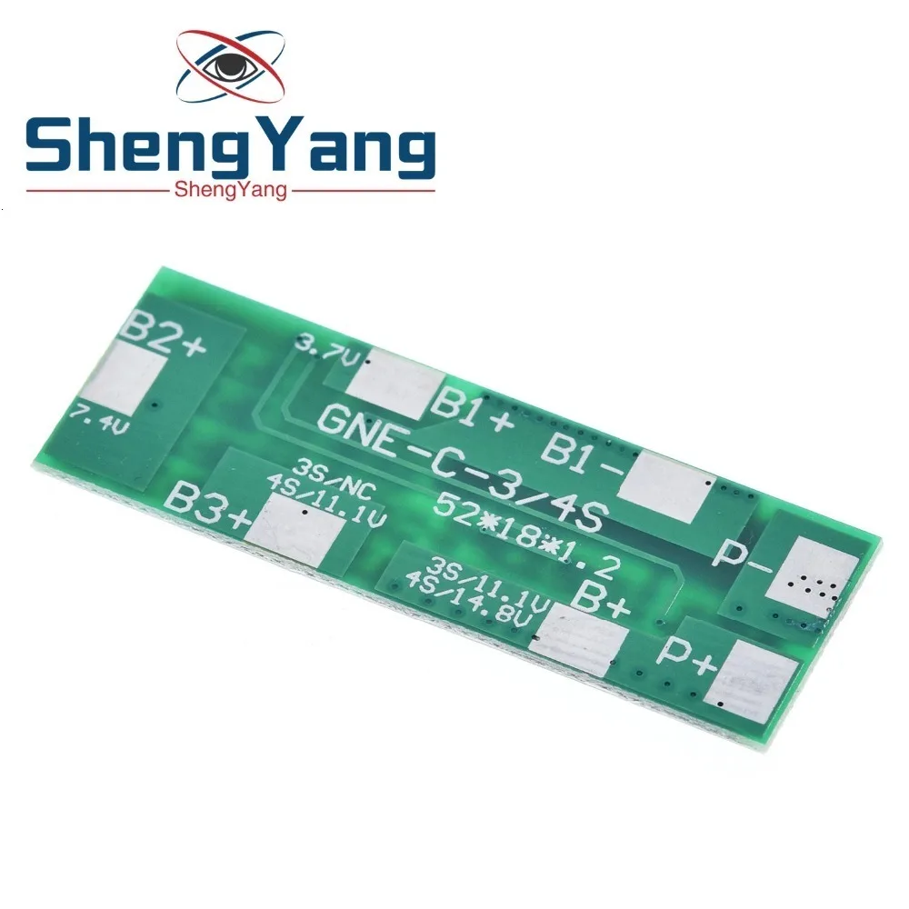 ShengYang 4S 8A полимерная литий-ионная литиевая батарея Защитная плата для 4 последовательных 4 шт. 3,7 литий-ионная зарядка защитный модуль BMS