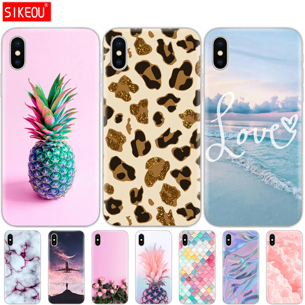 Мягкий силиконовый чехол для телефона Iphone X XS XR Xs Max Etui бампер задняя забавная