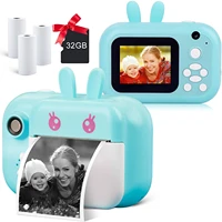 kid instant printed camera thermal printing camera digital photo camera girls toy child camera video boys christmas gift