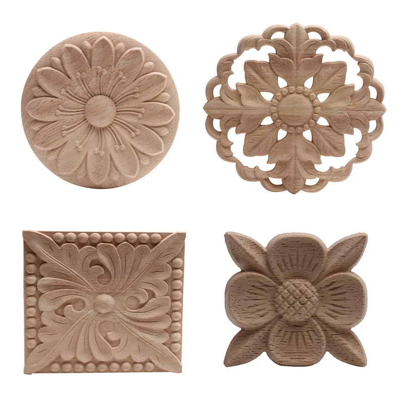 Европейский наклейка деревянная щетка с длинной дверь шкаф мебель украшение