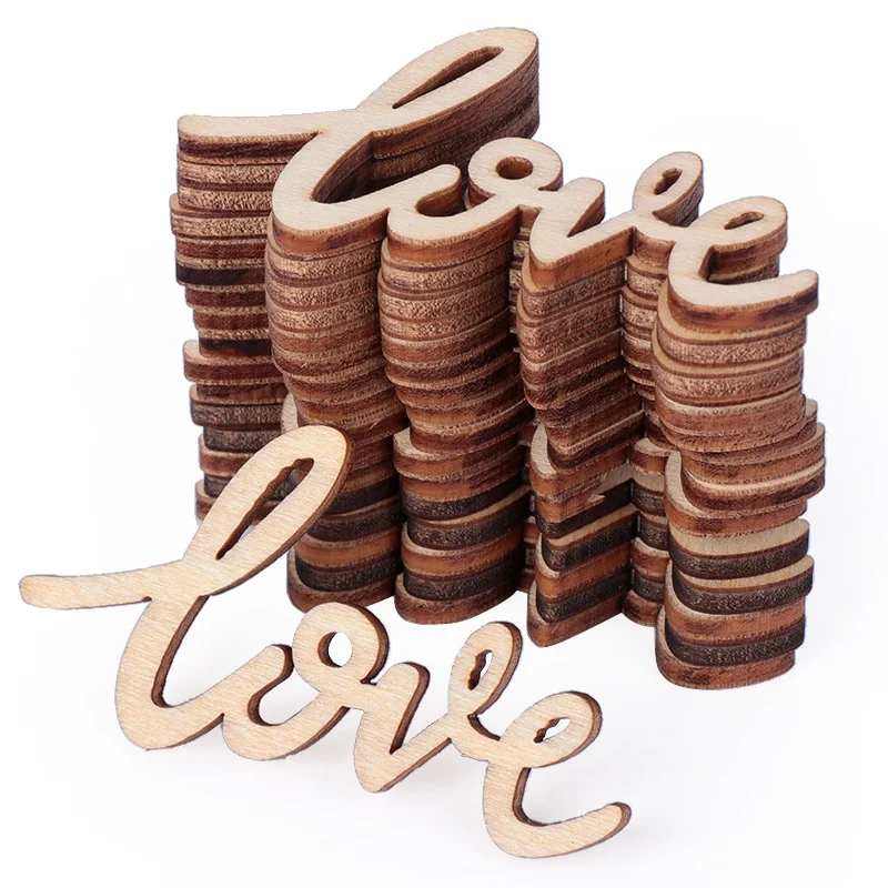 

18 шт./компл. деревенские деревянные любовь буквы Декор винтажное шикарное Ремесло Скрапбукинг конфетти Свадебная вечеринка деревянное укр...