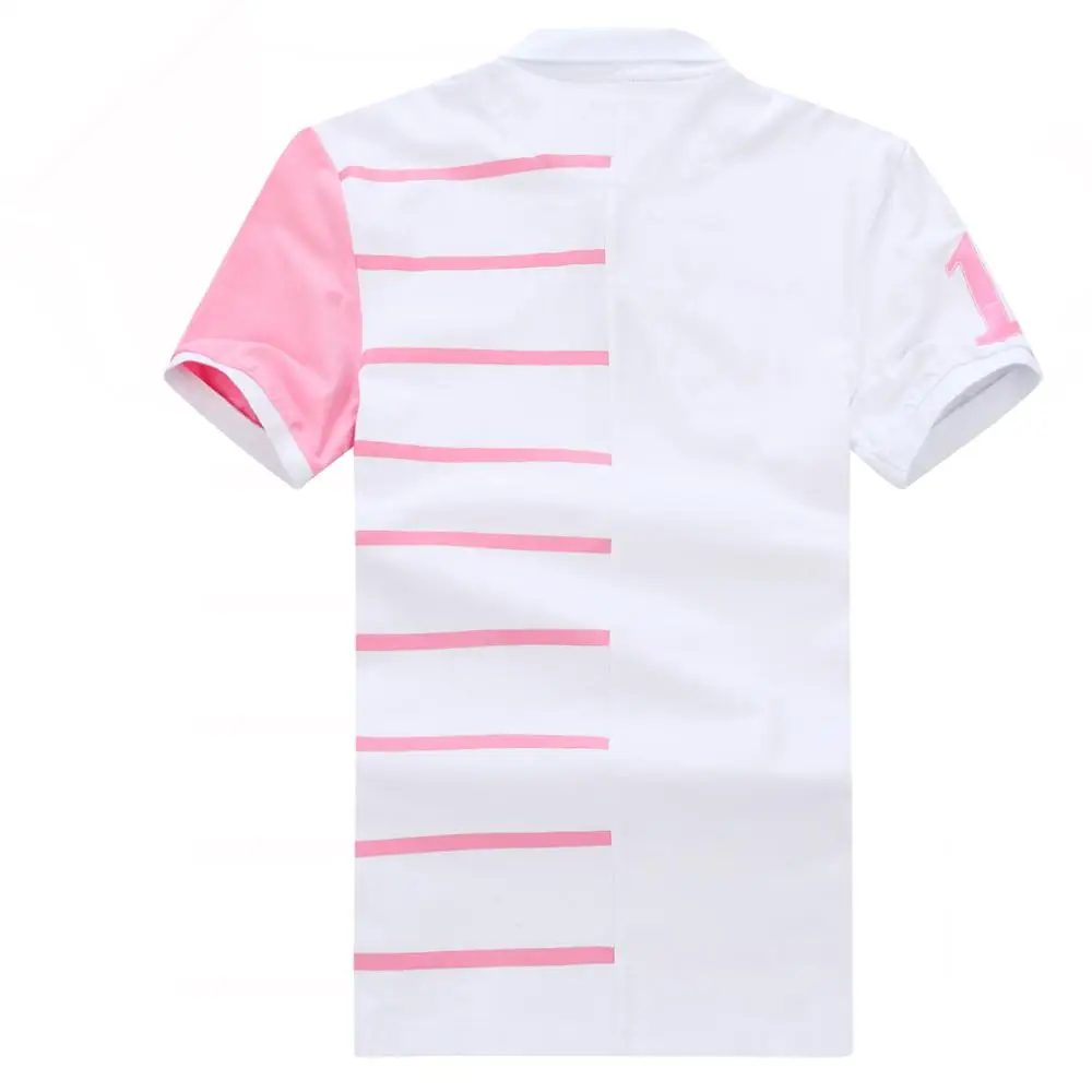 Поло Eden-Park мужское с принтом хлопковая рубашка в полоску размера плюс-3XL лето 2021 |