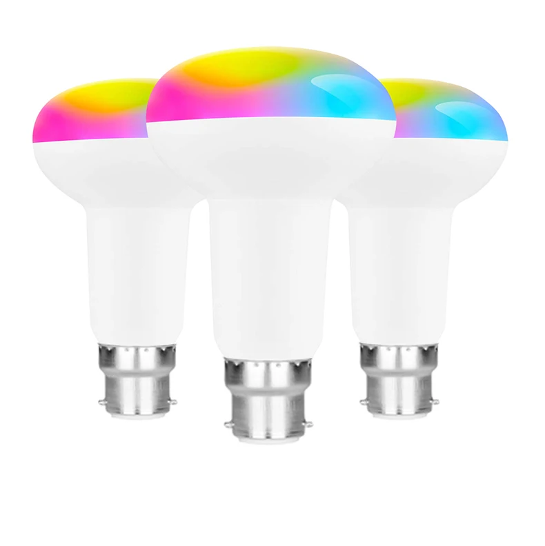 Умная светодиодсветильник Лампа B22/E27/E26 10 Вт Wi Fi изменение цвета RGB умная лампа с