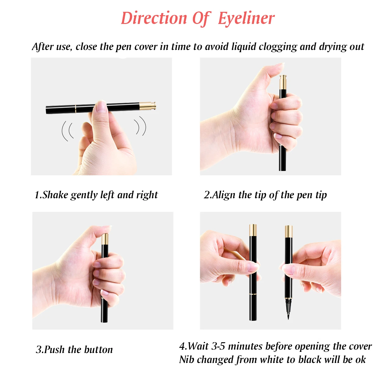 2020 New arrivals 3d self-adhesive eyelashes eyeliner liquid adhesive eyeliner glue pen adhesive lashes