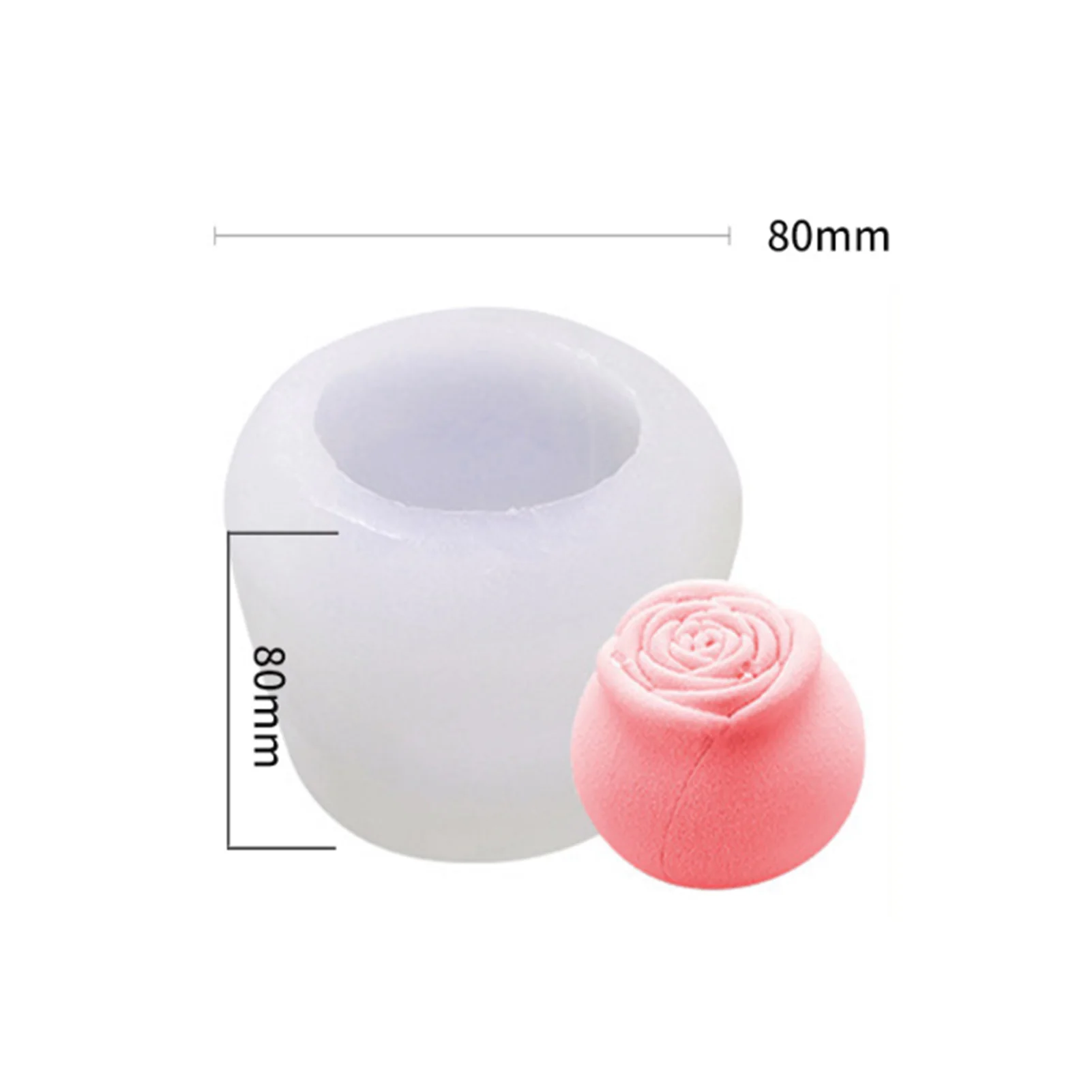

2021 Valentine's Day Perfect Gift Rose Flower Ice Tray Homemade DIY Cube Silicone Mold Food Grade Silicone