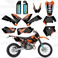 nicecnc graphics sticker backgrounds decal for ktm exc sx xc xcw xcfw mxc 125 250 350 450 525 530 2005 2006 2007 full stickers