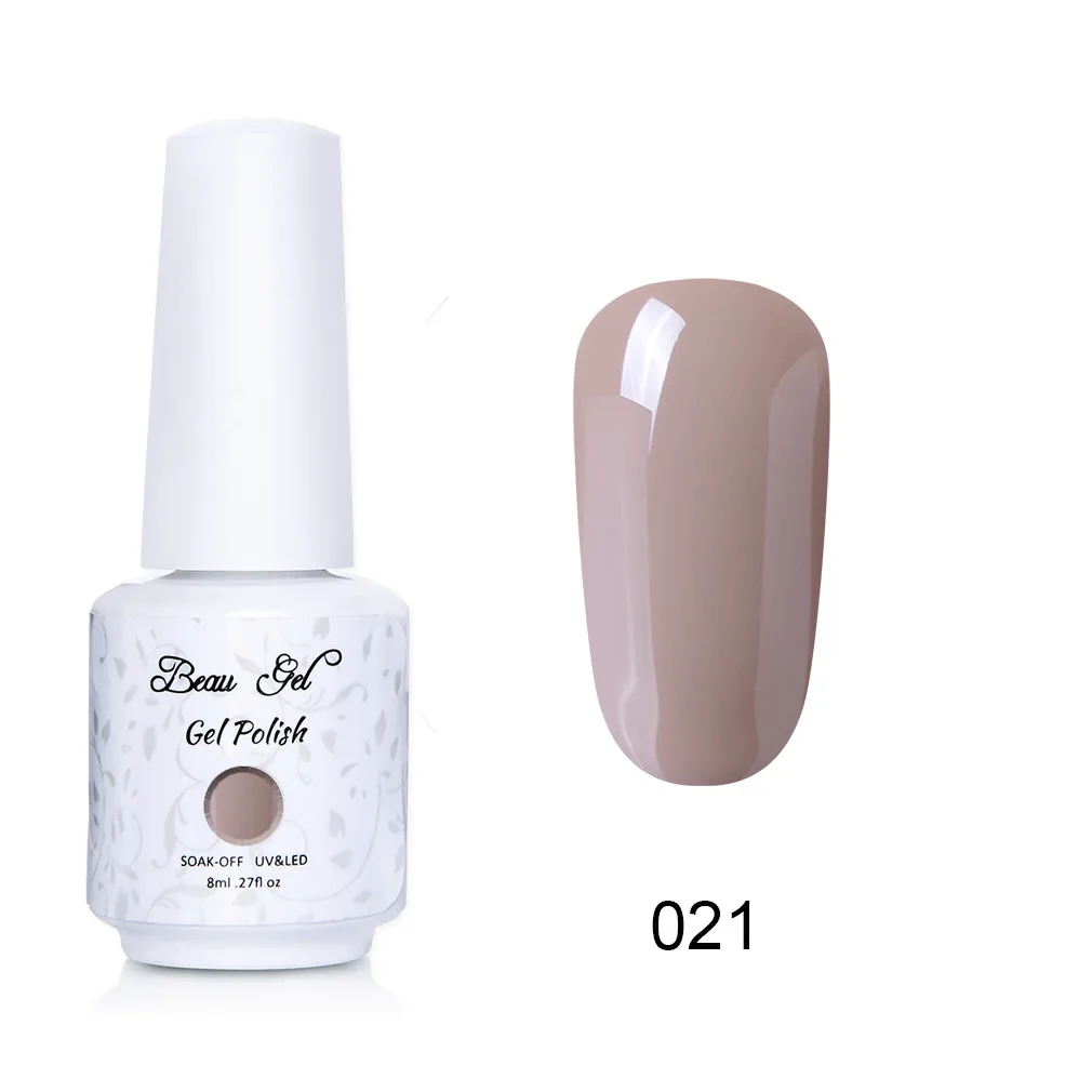 NU021 Beau гель 8 мл флуоресцентный неоновый Гель-лак для ногтей Vernis полуперманентный УФ-Гель-лак впитывающий Гель-лак для ногтей - Цвет: NU021
