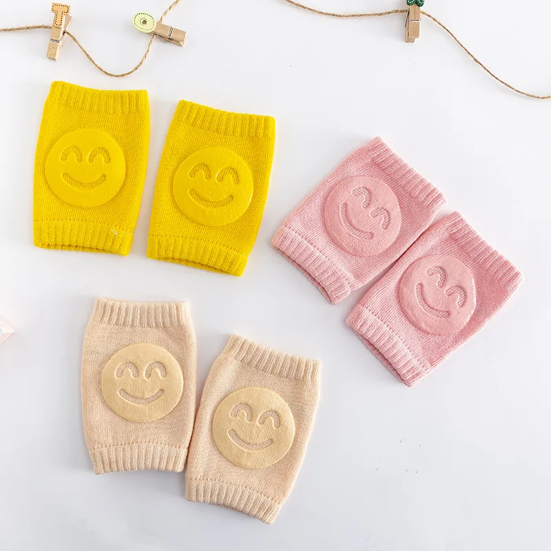 

Kids Anti-Slip Crawling Elbow Infants Toddlers Baby Accessories Smile Knee Pads Protector Safety Kneepad Leg Warmer Girls Boys