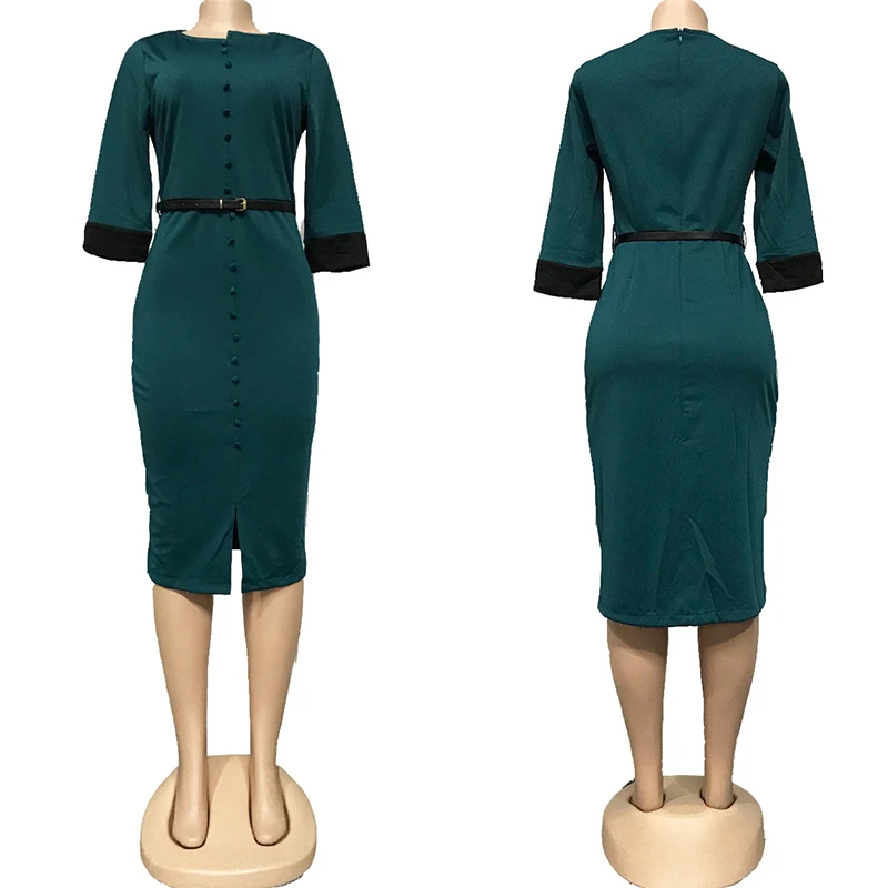 

New Fsahion Office Women Sheath Dress 2021