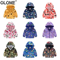 girls windbreaker baby boy jacket toddler spring jacket childrens outwear olome outdoor clothes for kids camo flora jacket