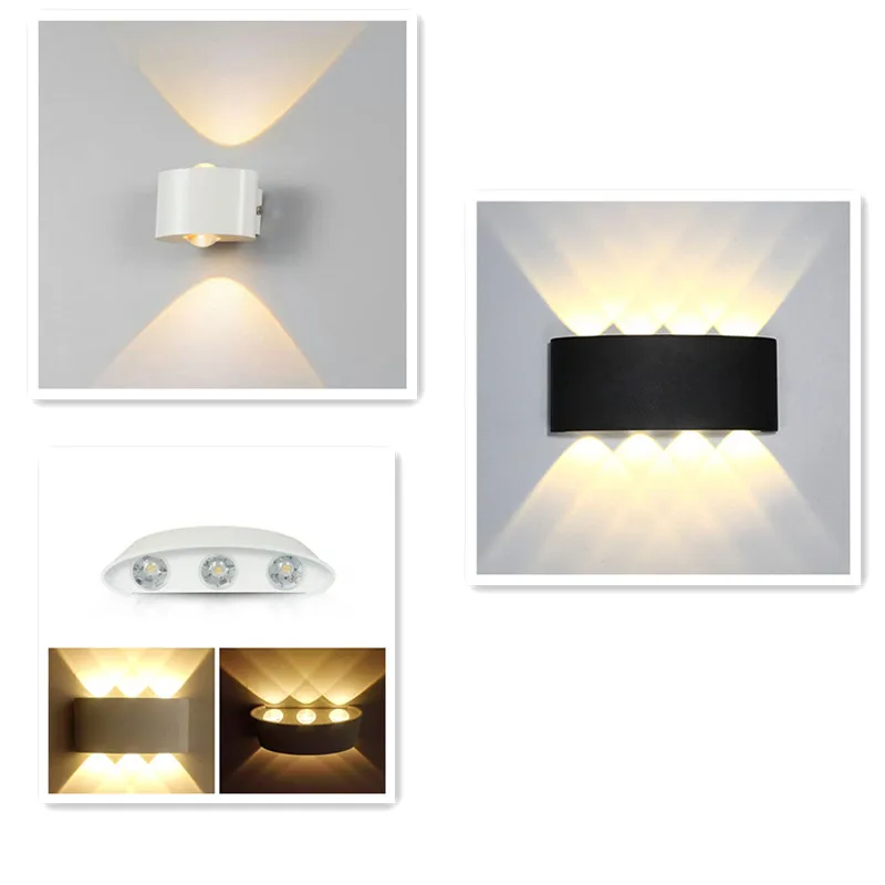 Modern Led Wall Lamp Indoor Stair Light Fixture Bedside Loft Living Room Up Down Home Hallway Lampada 2W 4W 6W 8W Sconc | Лампы и