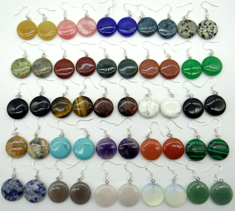 Круглые серьги подвески тигровый глаз с опалом|Серьги-подвески| |