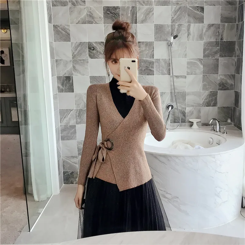 ALPHALMODA модный костюм платье осеннее платье тонкий свитер с длинными рукавами+ Сетчатое платье Элегантный комплект из 2 предметов