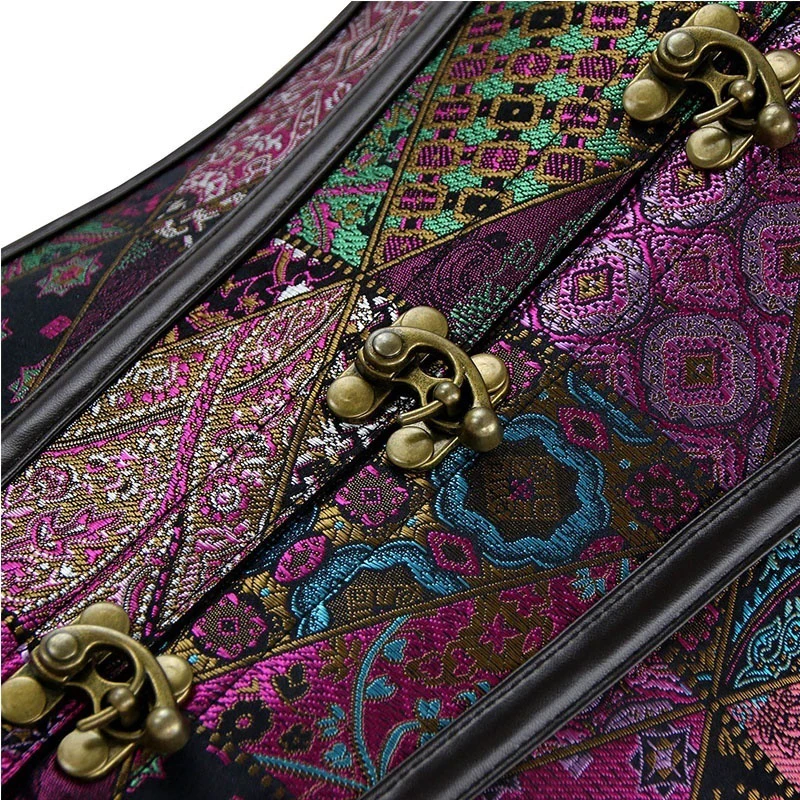 Готический корсет в стиле стимпанк ажурное бюстье Женский Ретро облегающий топ с