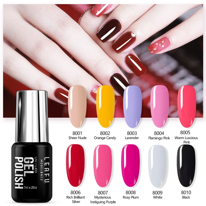 Набор для французского маникюра Modelones розовый УФ гель ногтей Гель лак в стиле