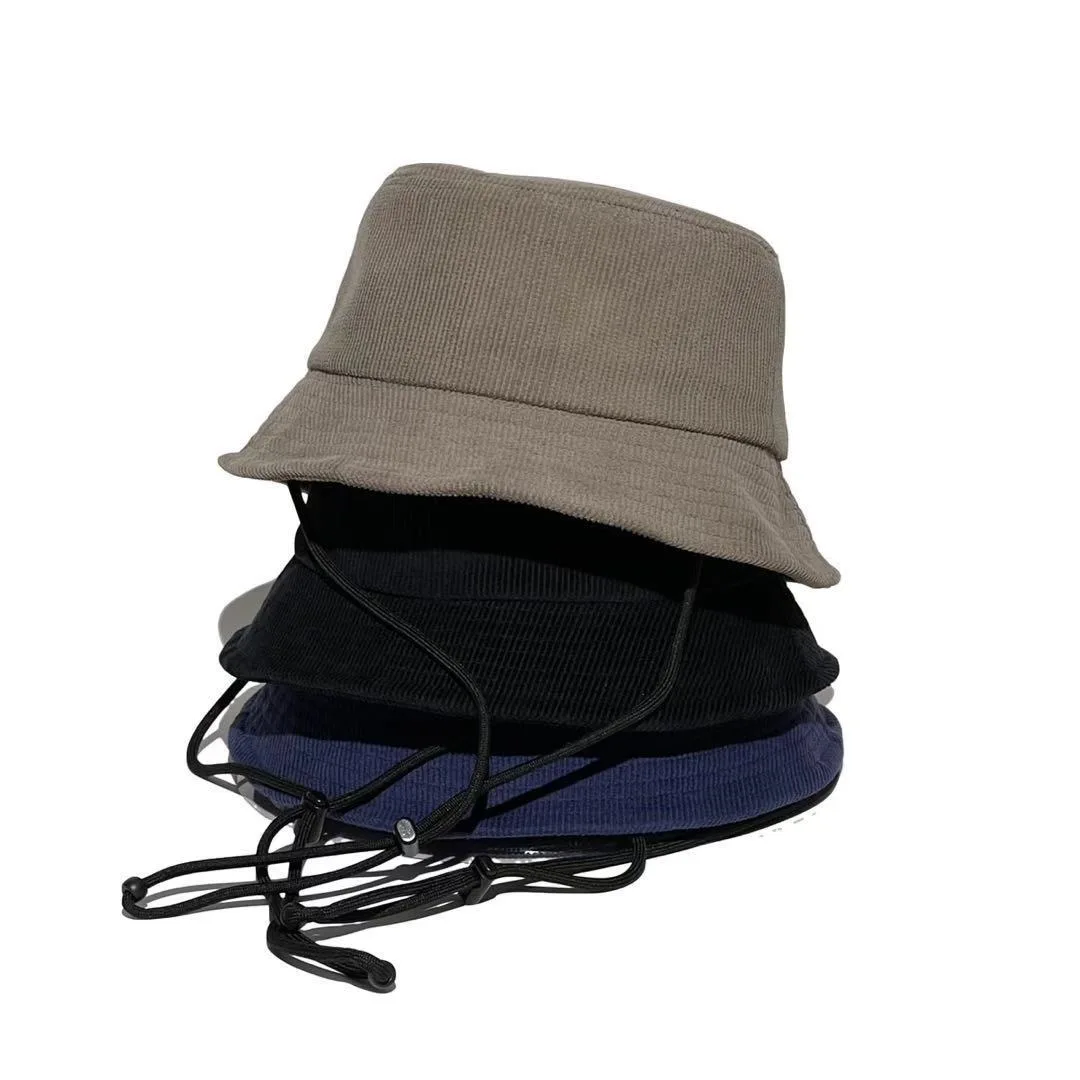 100% Хлопковая Верхняя Кордовая Шляпа Премиум-класса Черного Цвета для Мужчин и Женщин.