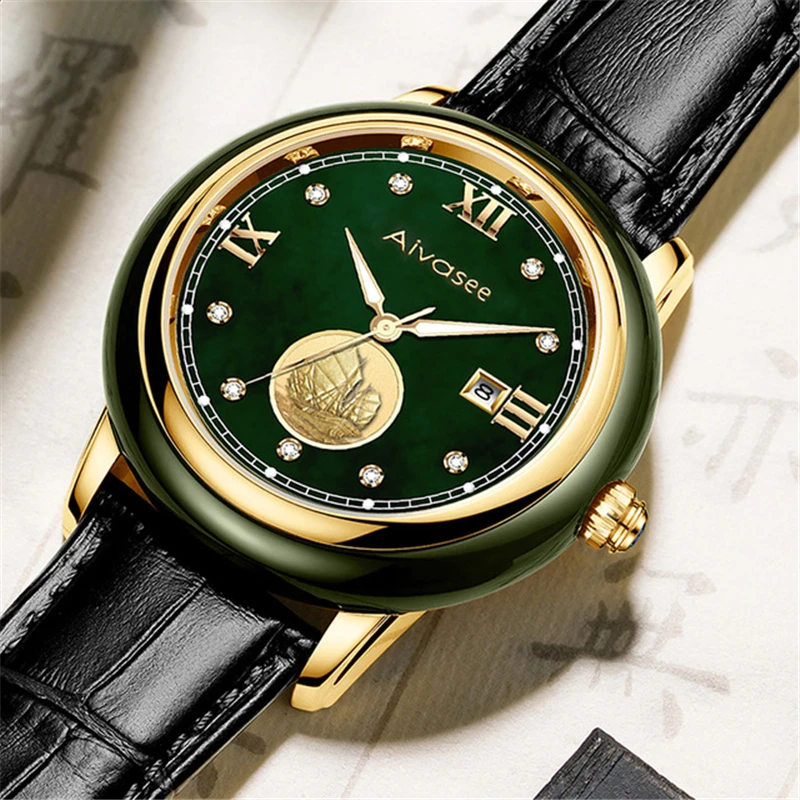 

2020 NEW JADE WATCH LUXURY BRAND FASHION BUSINESS MEN WATCHES PERSONALITY POPULAR CLASSIC RETRO COLLECTOR EDITION WOMEN WATCHES