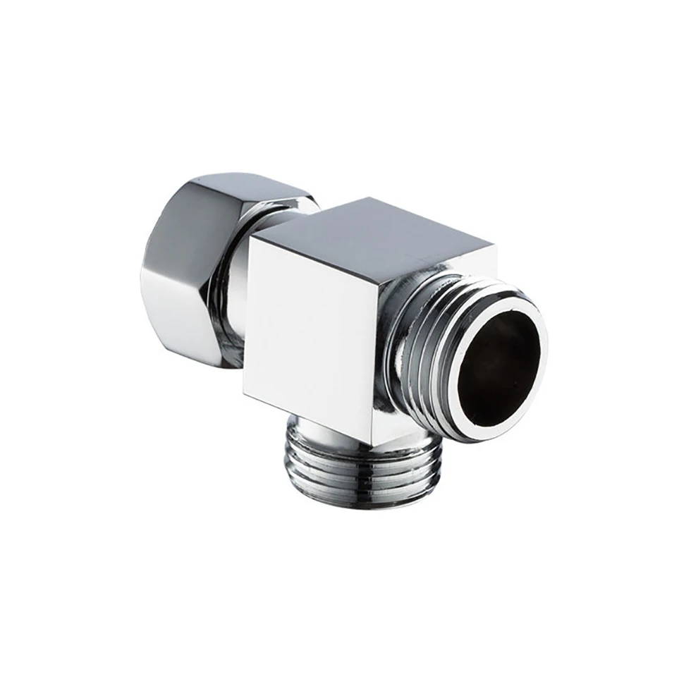 G1/2 дюймовый T образный адаптер для ванной комнаты тройник соединительный клапан