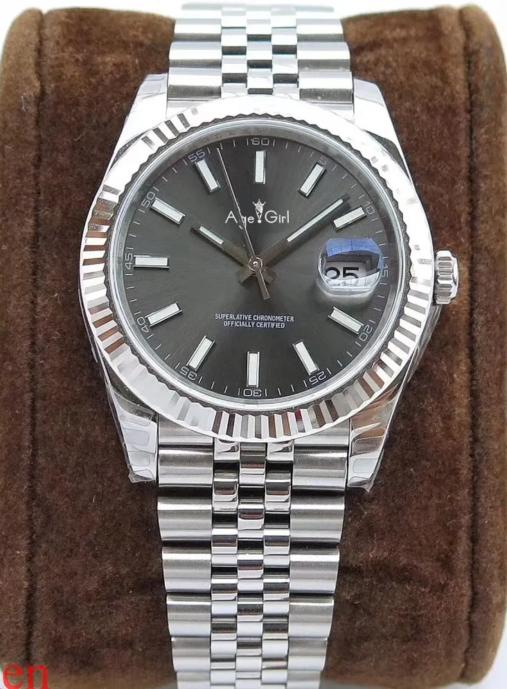 

Classic New Automatic Mechanical Men Watch Datejust Stainless Steel Sapphire Silver Green Black Blue Grey Watches 36mm AAA+