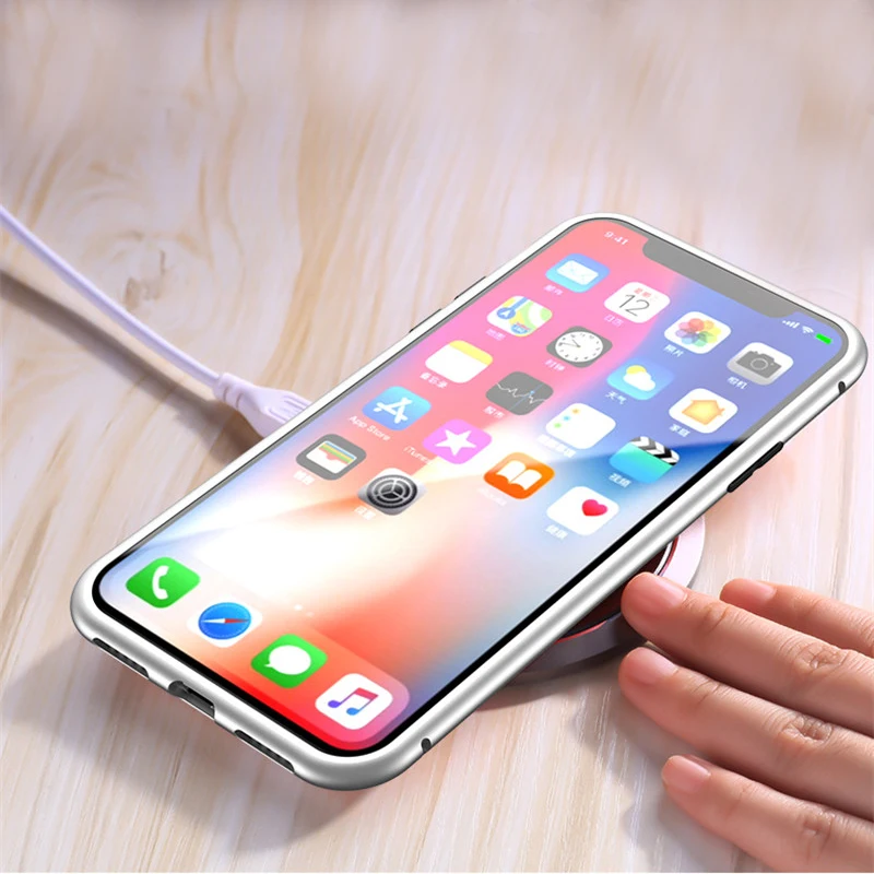 Магнитный металлический чехол для мобильного телефона iPhone 11 Pro Max XS XR X Чехол 6s 6 7 8