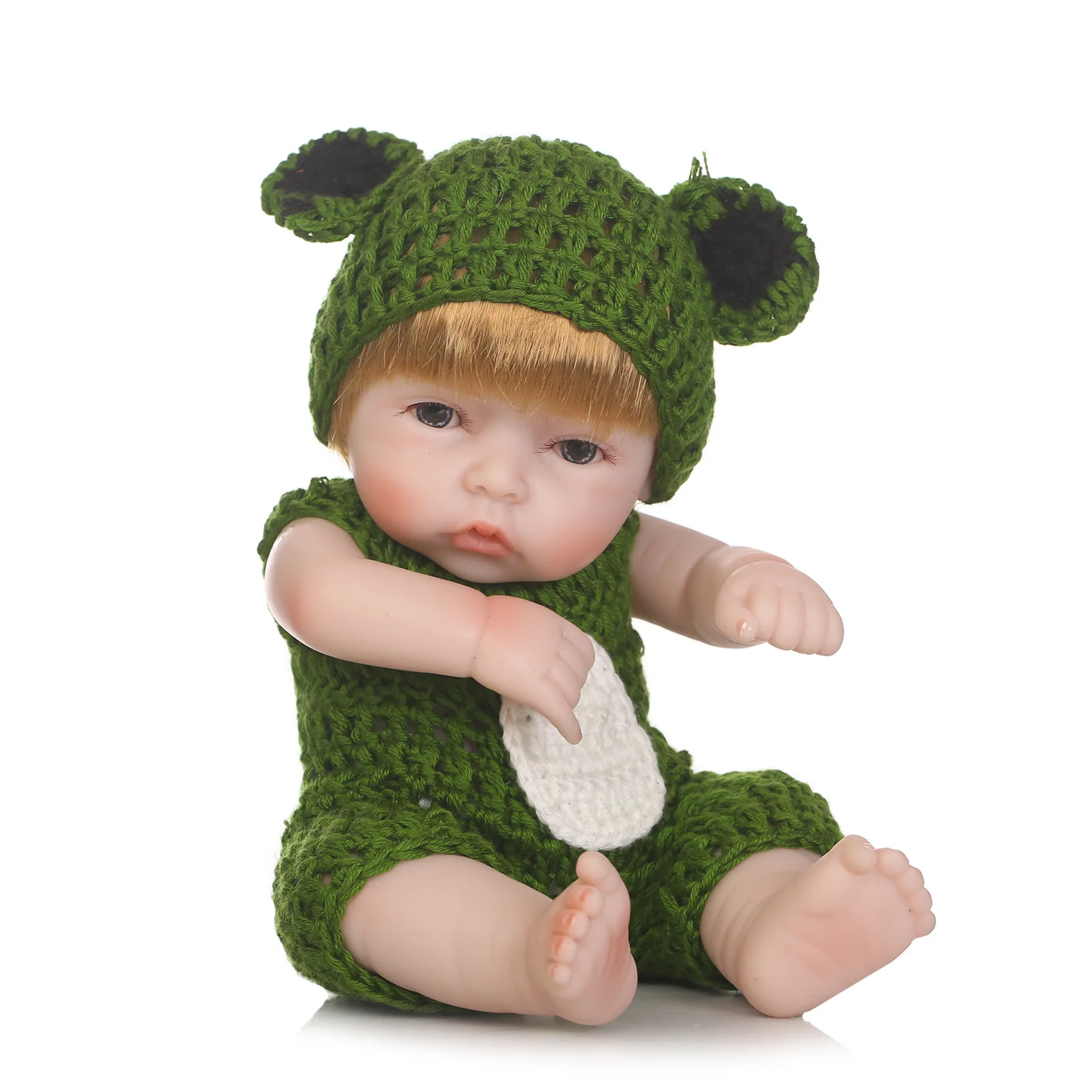 Все Силиконовые Куклы Детские 27 см 11 дюймов NPK куклы Bebe Reborn девочка реалистичные