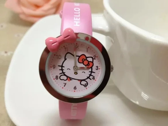 Детские часы для девочек милые водонепроницаемые кварцевые электронные с
