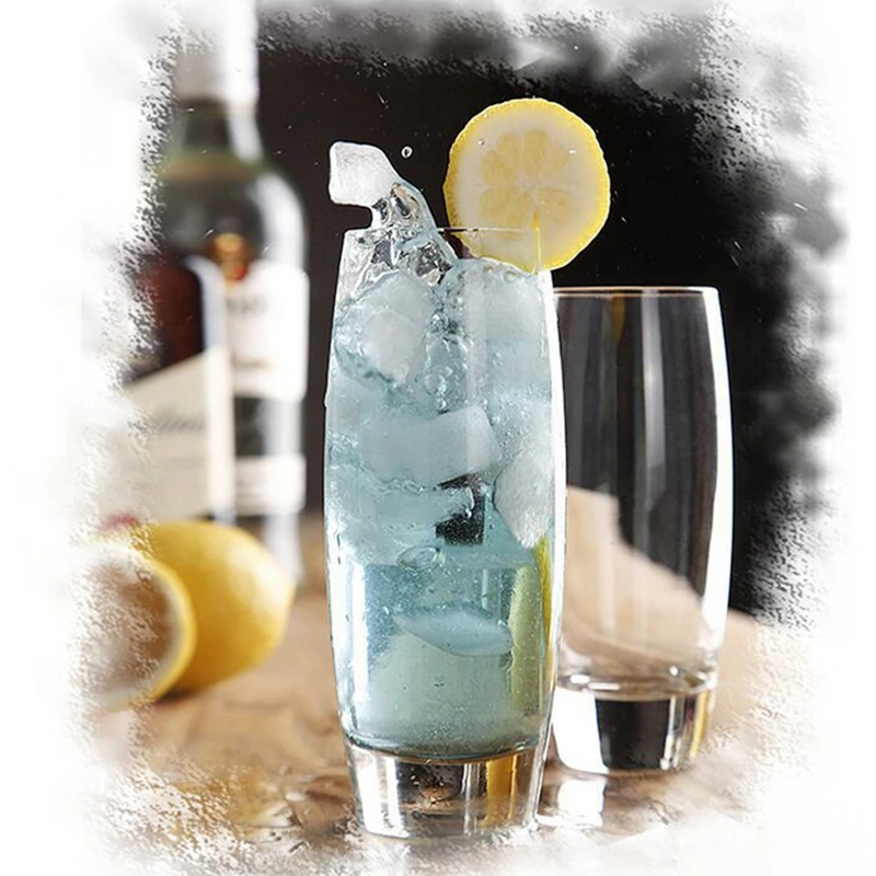 

High-quality Transparent Juice Glass Heavy Base Simple Beverage Glass Drinking Cup for Home Milk Tea Soda Daily Cups