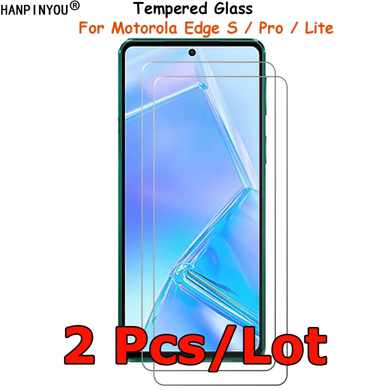 Защитное стекло для Motorola Edge S / Pro/Lite, взрывозащищенное, 2 шт./лот