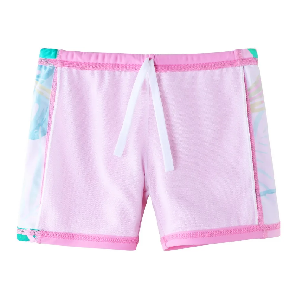 Купальник BAOHULU с короткими рукавами для девочек купальный костюм защитой от