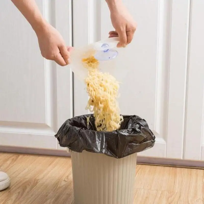 

1Pc Foldable Filter Simple Sink Self-Standing Stopper Drain Cup Bag Suction Device Anti-Blocking M7U5