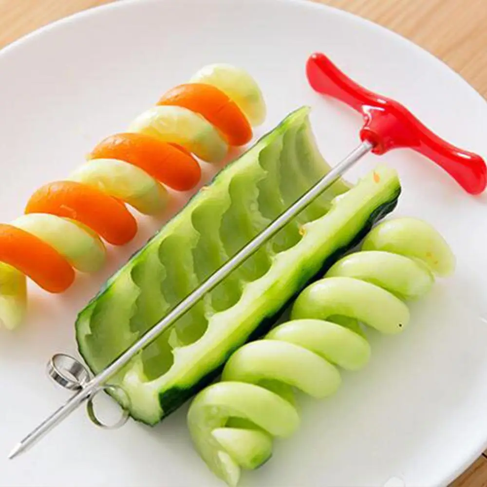 Овощи спиральная Ножи картофеля нож для резки моркови огурца салат измельчитель
