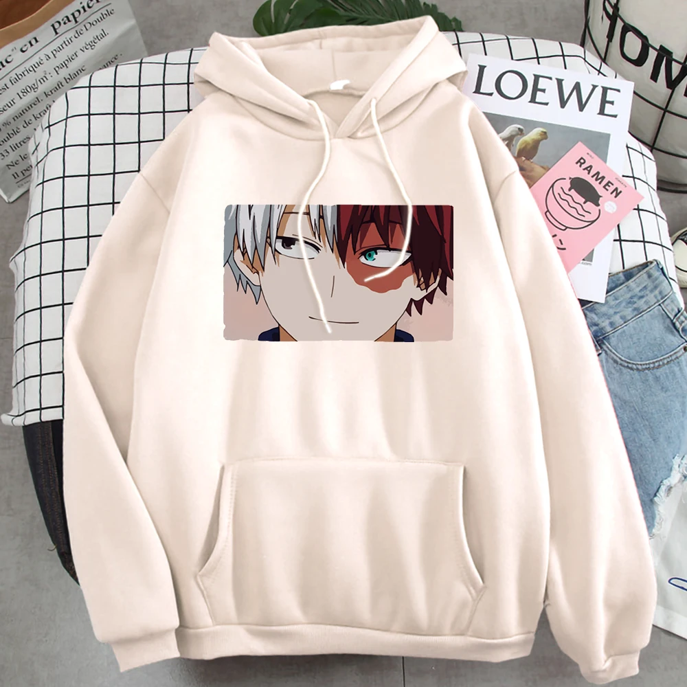 

My Hero Academia Hoodies Anime Todoroki Shoto Men Hoodie Warm Korean Harajuku Men's Sweatshirt Retro Street Fashion Mens Clothes