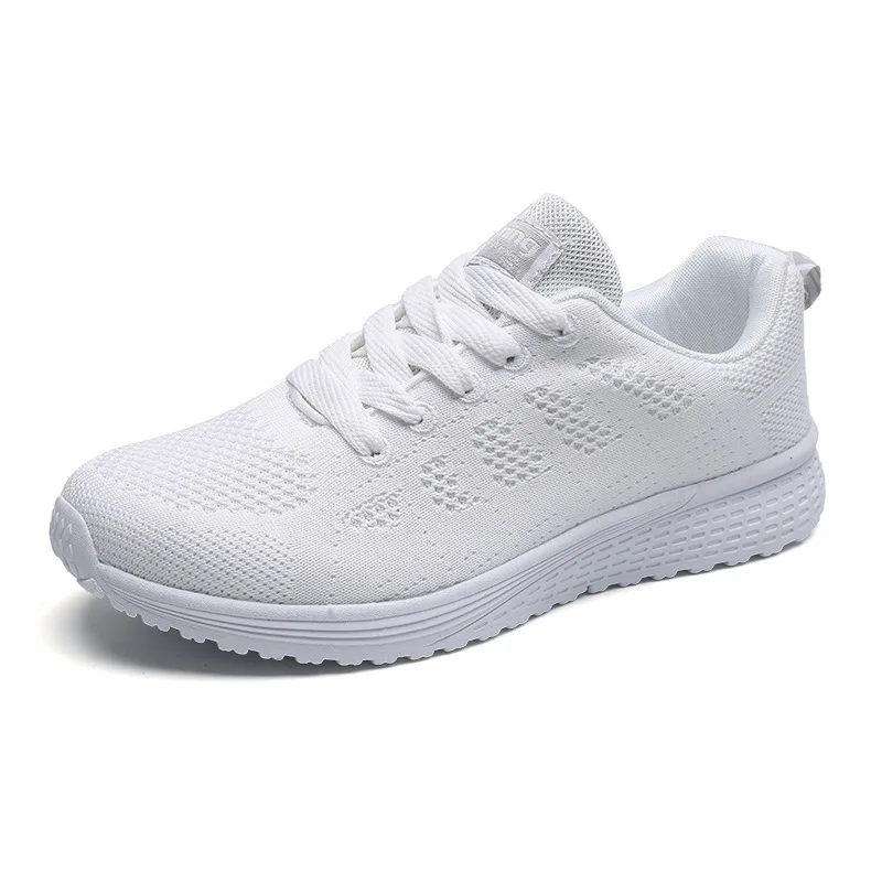 

Women Casual Shoes Fashion Breathable Walking Mesh Flat Shoes Sneakers Women 2021 Gym Vulcanized Shoes White Female Footwear