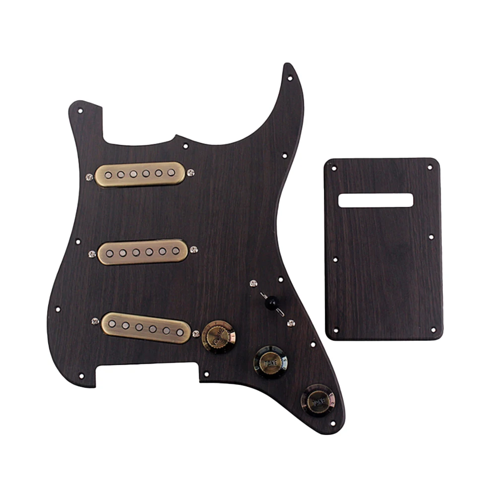 1 комплект GP120 SSS загружен Предварительно проводной Humbucker Pickguard пикапы набор ручек