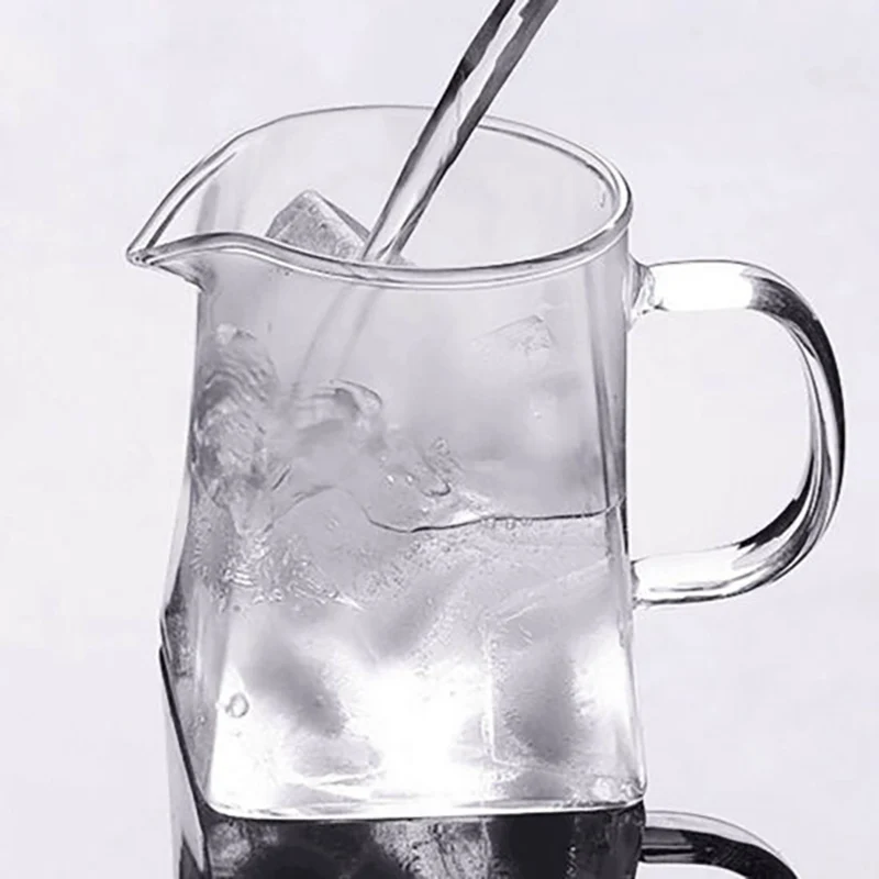 Стеклянный квадратный чайник 350 мл 550 термостойкий горшок из нержавеющей стали с