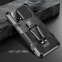 for xiaomi poco x3 nfc case hard pc armor shockproof with stand protective back cover for xiaomi mi 10t pro mi10t lite shell