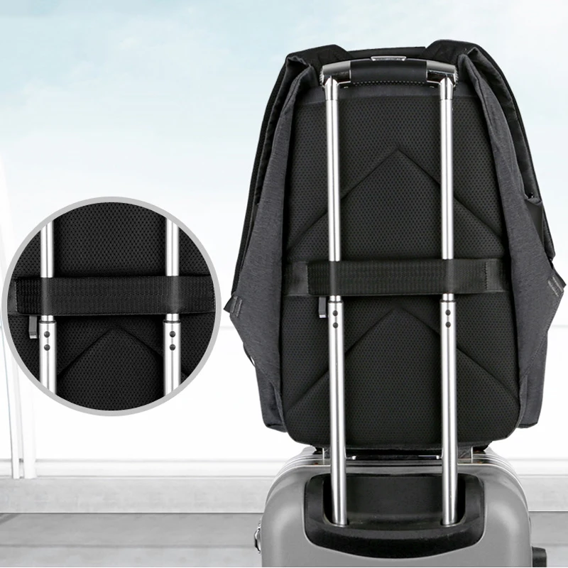 Hot Usb Charging Backpack 15.6 Inch Laptop Ipad Men Working Travel Backpacks School Teenager Waterproof Nylon Bagpack XA522ZC | Багаж и