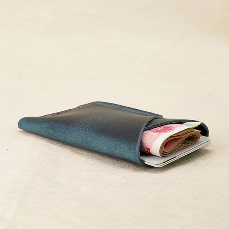 Держатель для кредитных карт ручной работы из натуральной кожи чехол банковских