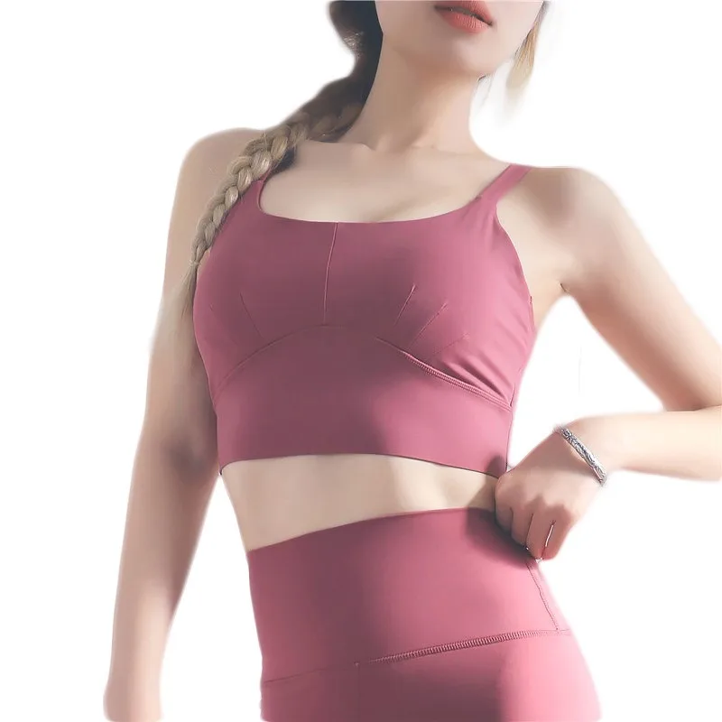 Kezrea Backless Fitness Jogging Sexy High Quality Sling Vest Sports Running Underwear Female Beauty Back Strap Yoga Clothes | Спорт и