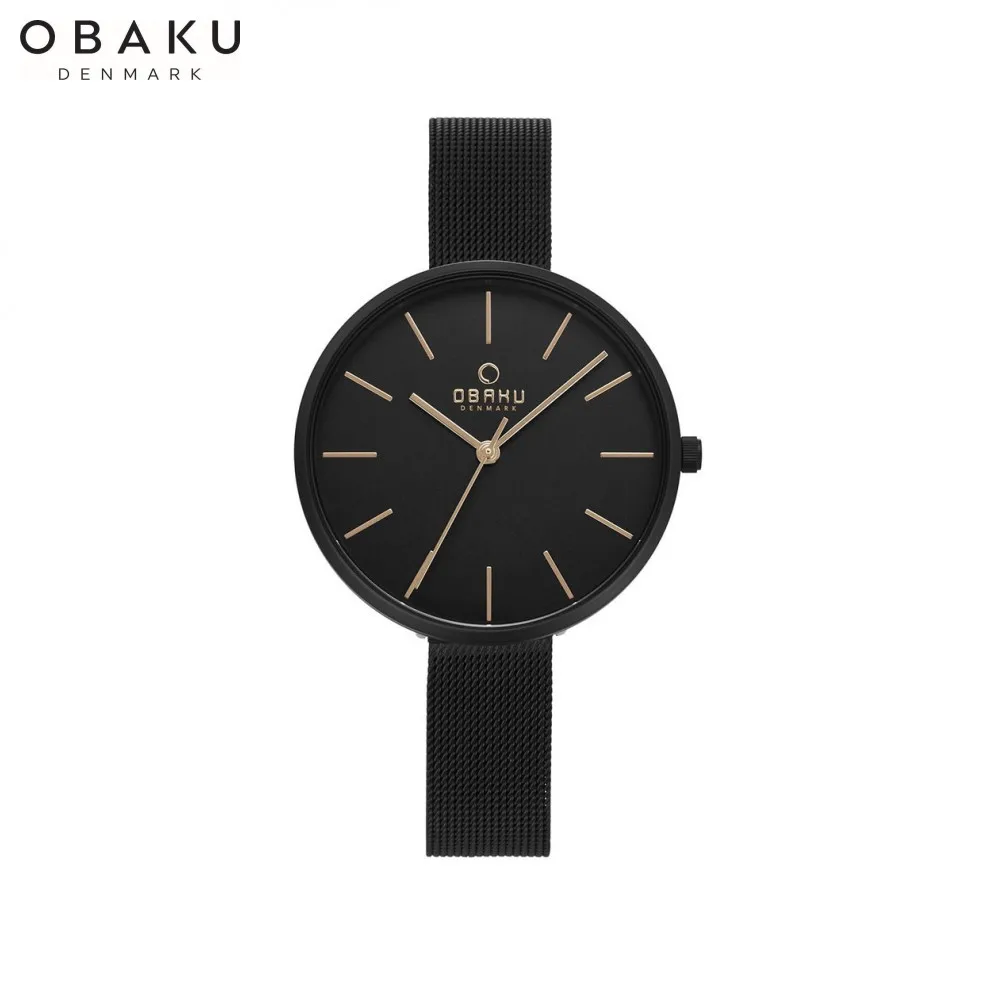 Наручные часы Obaku V211LXBBMB женские кварцевые на браслете |