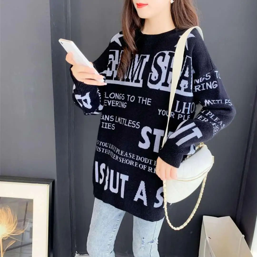 

New letter sweater knitwear in autumn and winter 2020