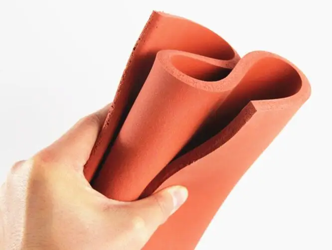 

500*500*2mm Red Silicone Foam Board Bronzing Plate High Temperature Resistant Shock Absorption Soft Sponge Pad Anti Aging