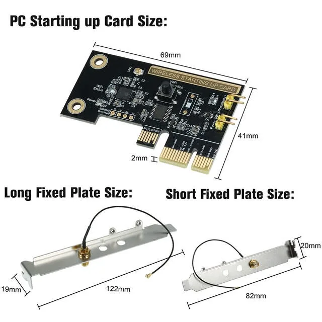 

eWeLink WiFi Wireless Smart Switch Relay Module Mini PCI-e Desktop Switch Card Restart Switch Turn On/OFF PC Remote Control