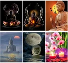 Алмазная 5D картина сделай сам, полноформатная Круглая Мозаика из смолы, наборы для вышивки крестиком, декор для стен, дзен, медитация