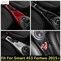 car armrest center console central storage box decor cover trim plastic interior accessories for smart 453 fortwo 2015 2021