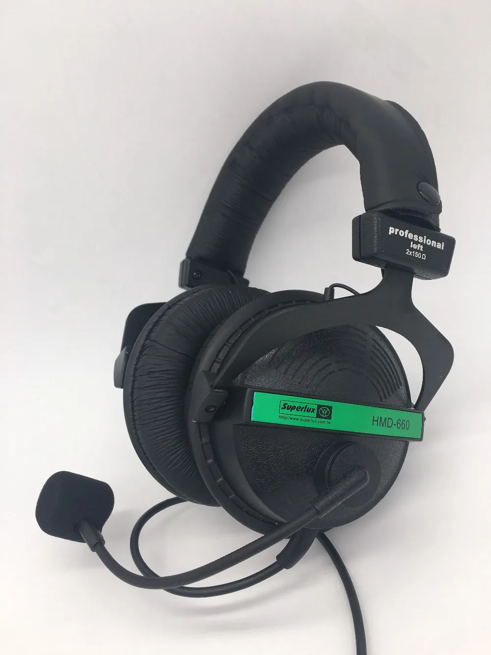 Профессиональные стереонаушники Superlux HMD660E с динамическим микрофоном для прямой трансляции, диджейской музыки, настольной видеоконференции