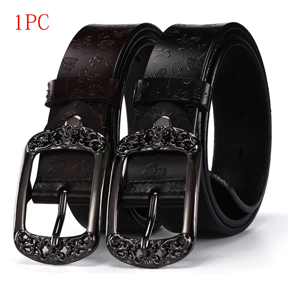 

Women Belt Fashion Strap Waistband Waist Vintage Needle Buckle Simple For Jeans Faux Leather