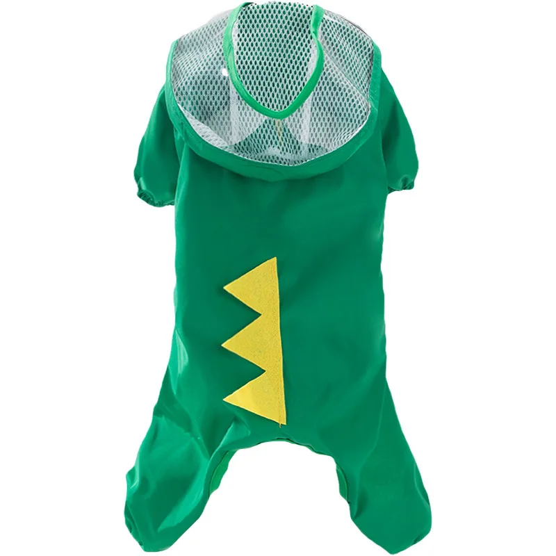 

New Dog Raincoat All Inclusive Cartoon Waterproof Teddy Four Legged Poncho Small Dog Puppy Autumn and Winter Pet Clothes